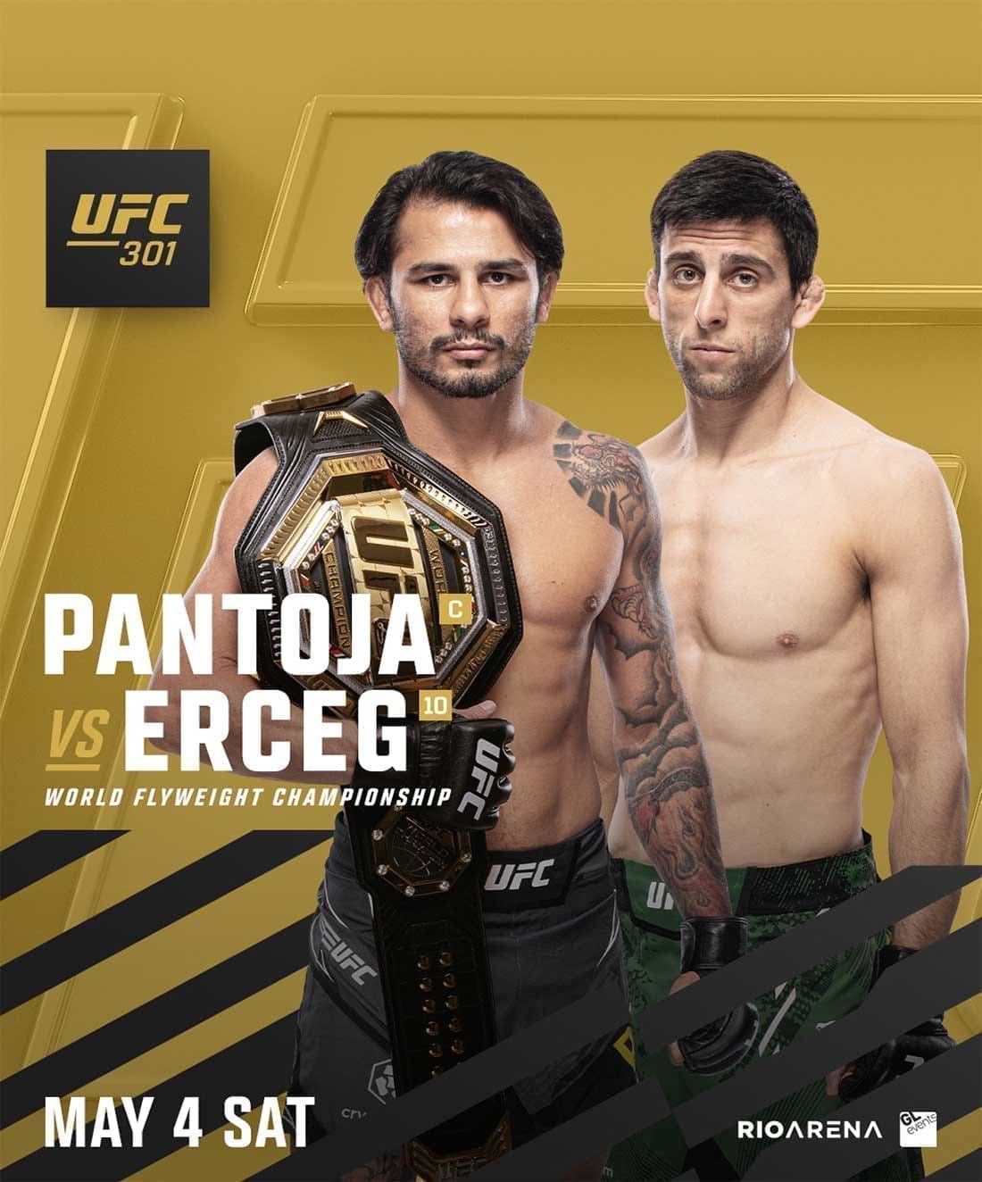 UFC 301: Пантожа - Эрцег дата проведения, кард, участники и результаты