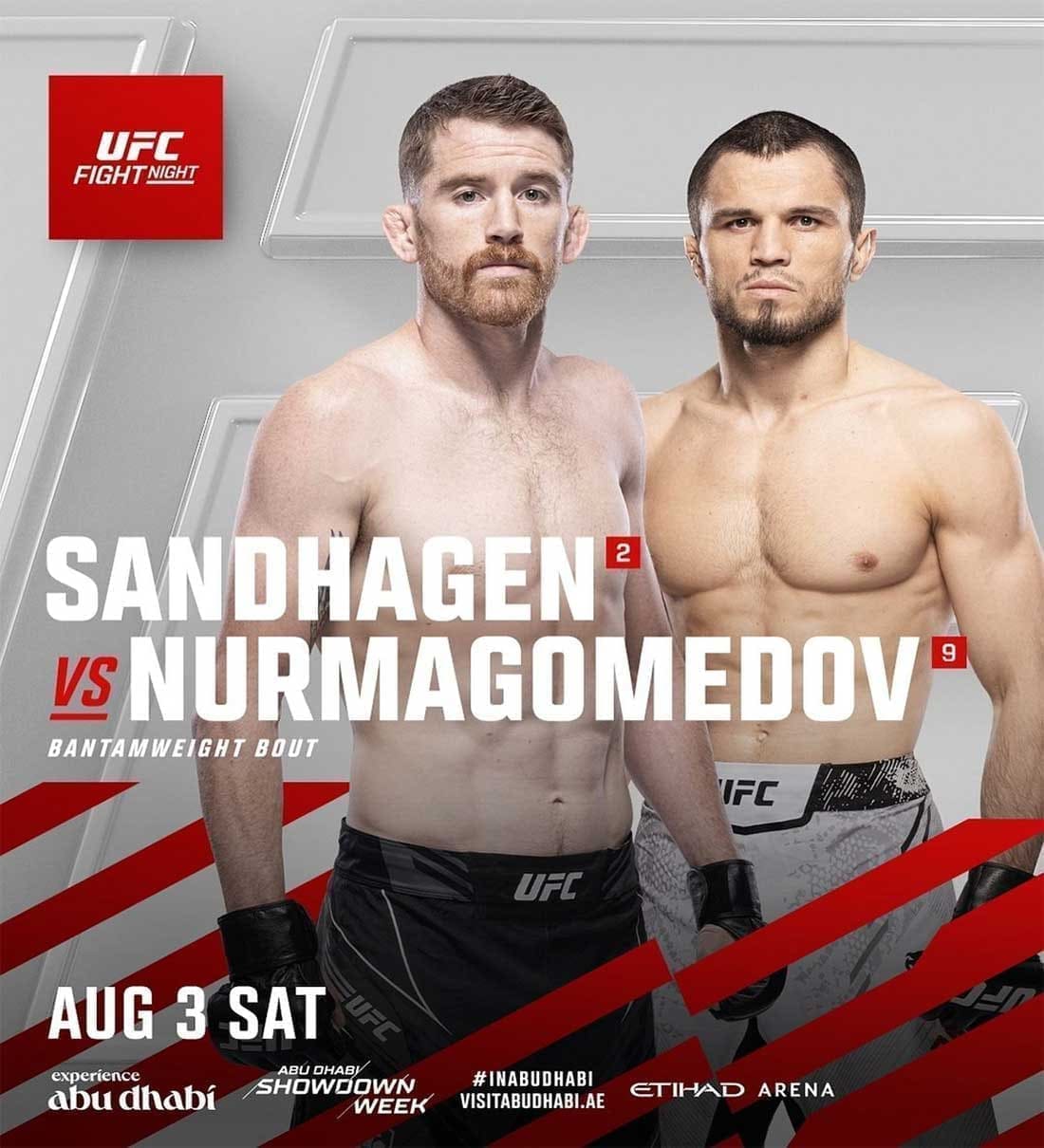 UFC on ABC 7: Сэндхаген - Нурмагомедов дата проведения, кард, участники и результаты