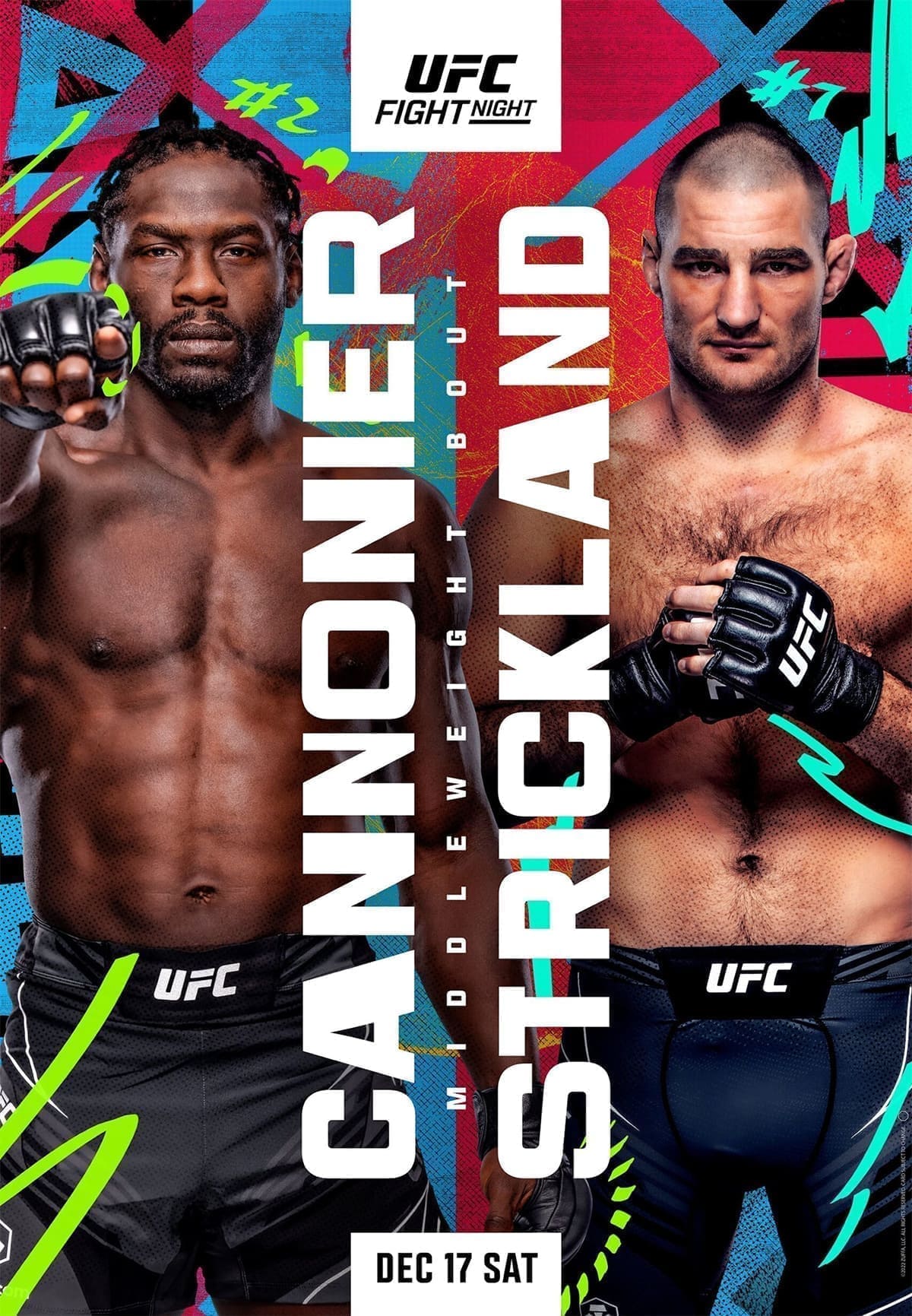 UFC Fight Night 216: Каннонир - Стрикленд дата проведения, кард, участники и результаты