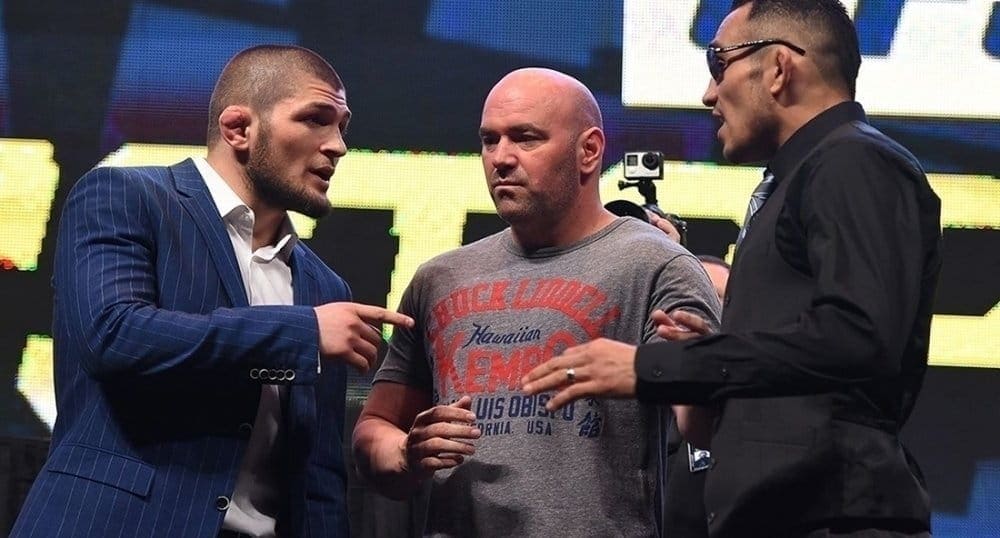 Хабиб Нурмагомедов и Тони Фергюсон обвиняют друг друга в нежелании принимать бой на UFC 217 в Нью-Йорке
