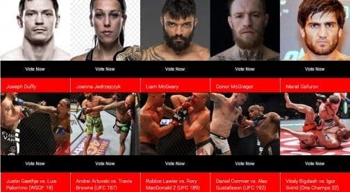 Марат Гафуров и Виталий Бигдаш номинированы на World MMA Awards 2015