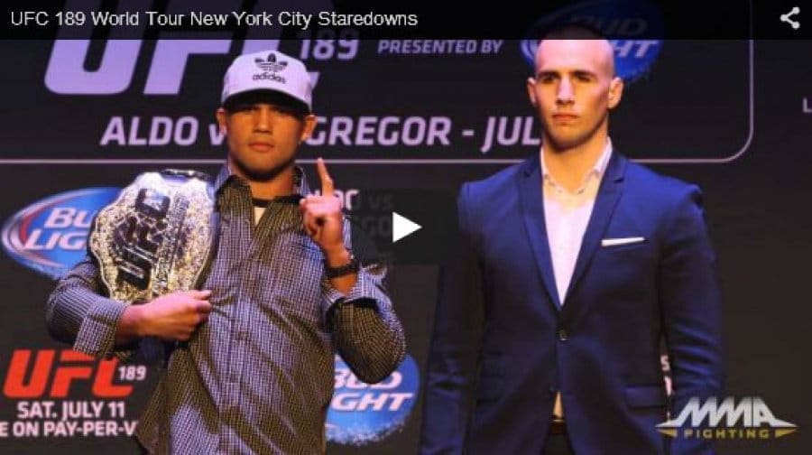UFC 189: лицом к лицу (видео)