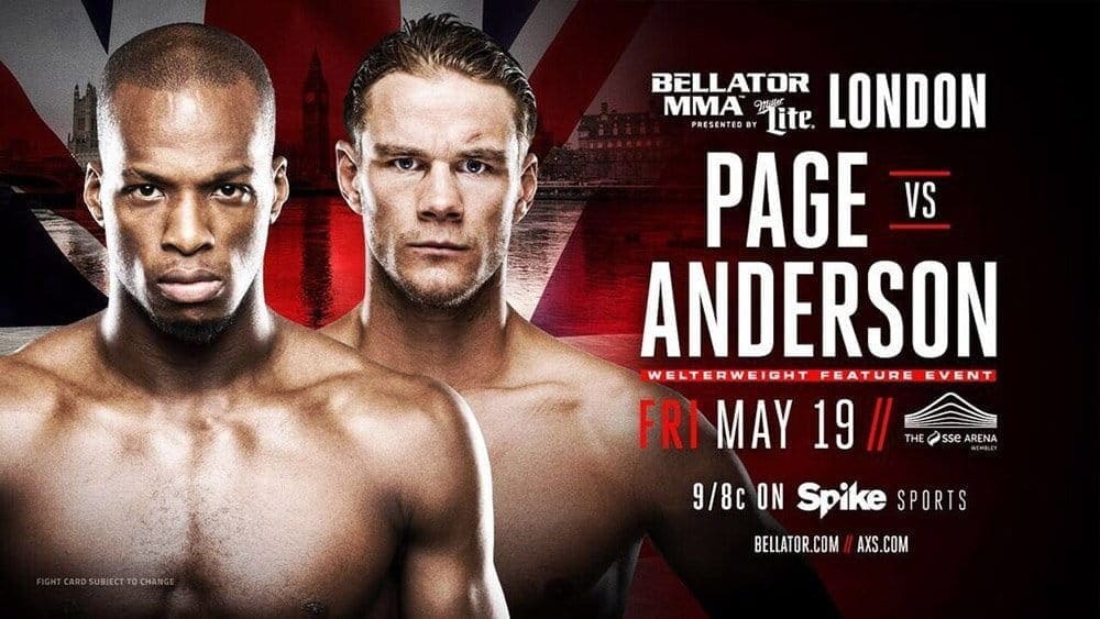 Майкл Пэйдж против Дерека Андерсона на Bellator 179 в Лондоне