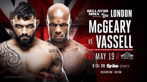 Лиэм МакГири против Линтона Васселла на Bellator 179 в Лондоне