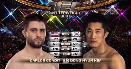 Видеоархив: Карлос Кондит против Дон Юн Кима на UFC 132 в Лас-Вегасе