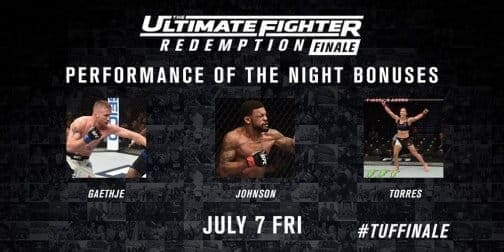 Бонусы турнира TUF 25 Finale