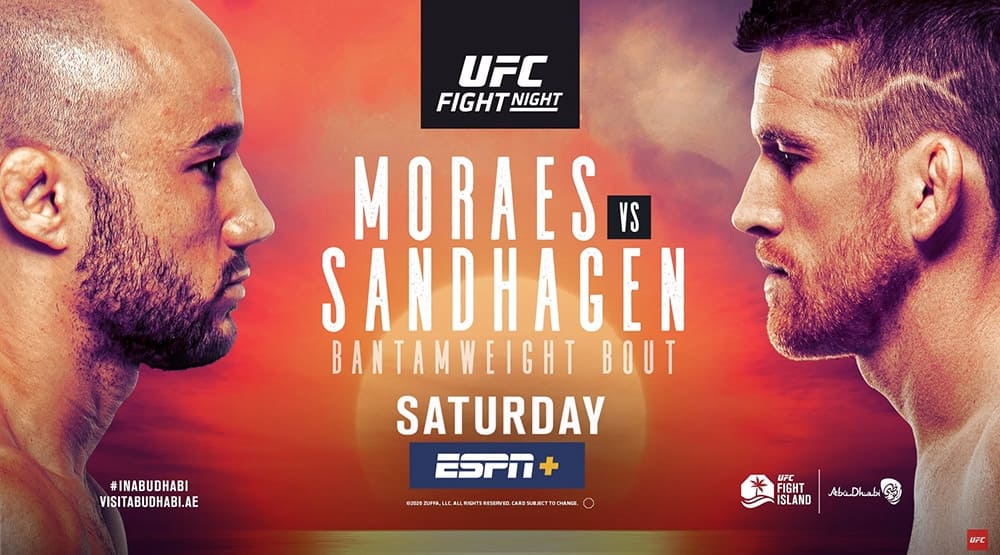 Прямая трансляция UFC Fight Night 179: Мораес vs Сэндхаген