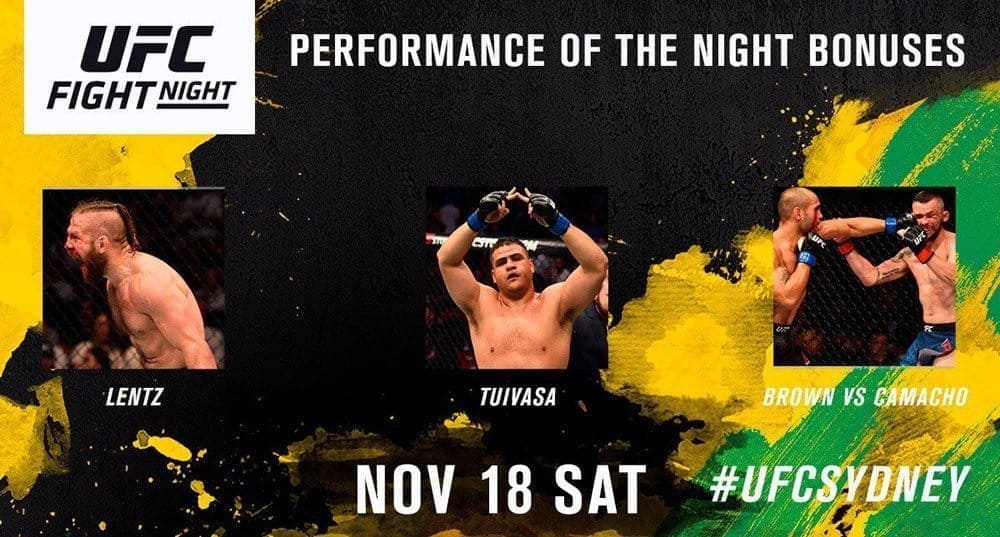 Бонусы турнира UFC Fight Night 121