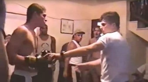 Видеоархив: Шоган против неизвестного бойца на частной вечеринке в 1997 году