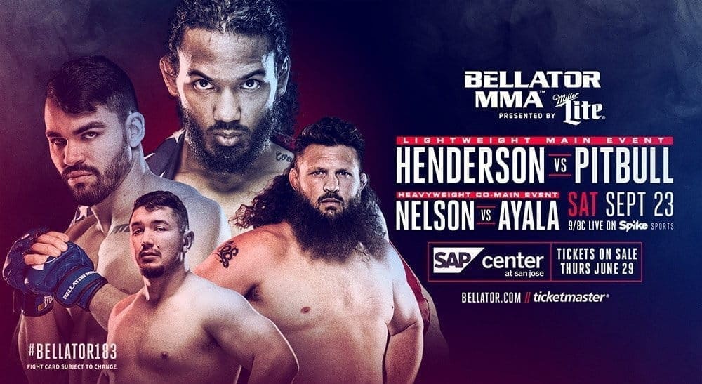 Хендерсон против Фрейре и Нельсон против Айалы на Bellator 183 в Сан-Хосе