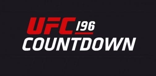 UFC 196: обратный отсчет