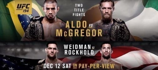 UFC 194: два титульных боя (промо)