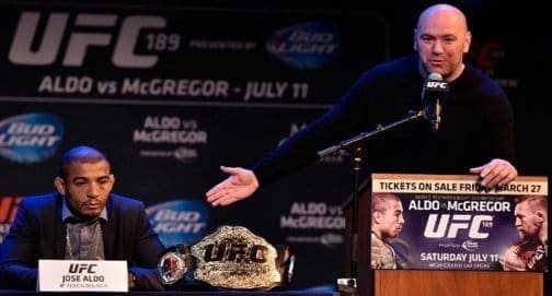 Дана Уайт: «Мы не расторгнем контракт с Жозе Альдо»