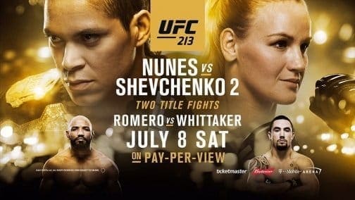 UFC 213: прямая трансляция