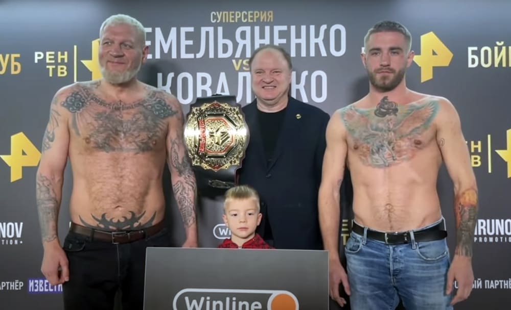 Емельяненко перевесил блогера Коваленко на 26 килограмм