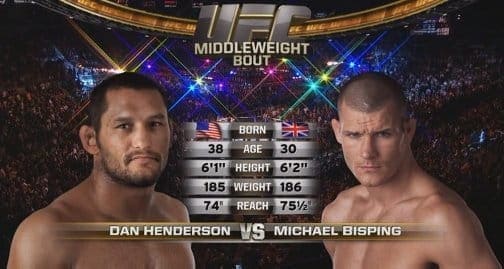 Видеоархив: Майкл Биспинг против Дэна Хендерсона на UFC 100 в 2009 году