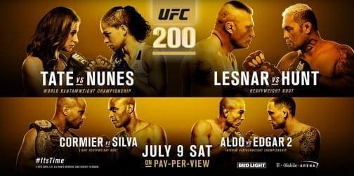 UFC 200: прямая онлайн трансляция