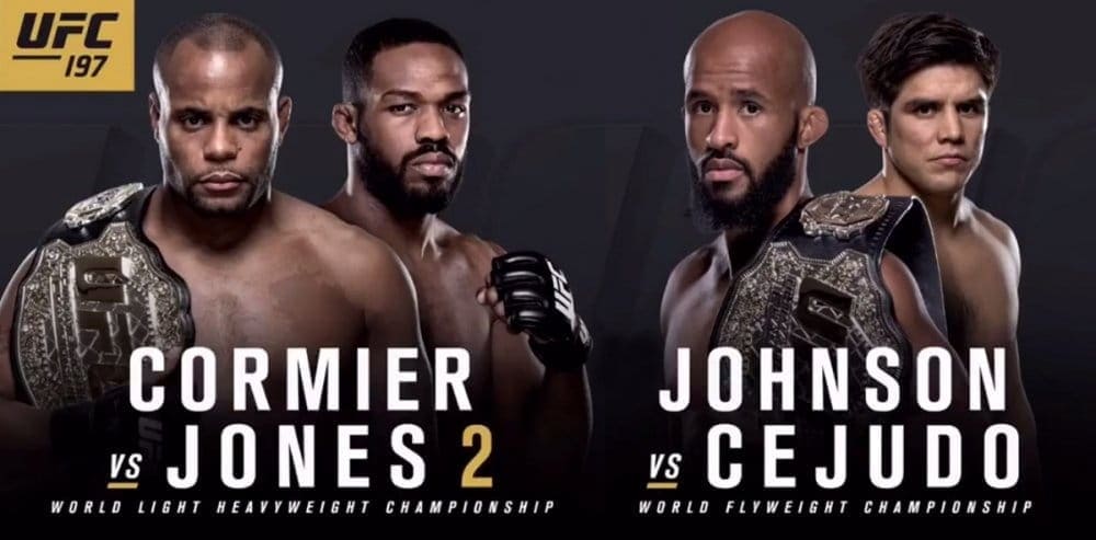 Кормье против Джонса и Джонсон против Сехудо на UFC 197 в Лас-Вегасе