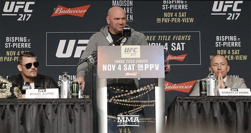 UFC 217: предматчевая пресс-конференция