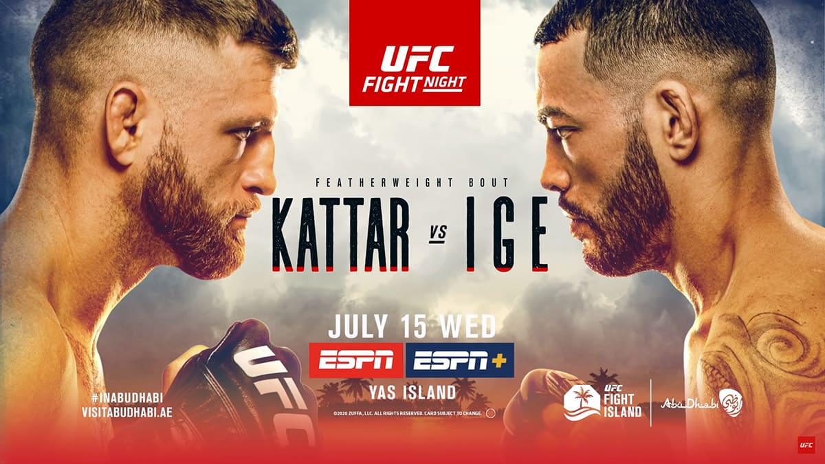 UFC on ESPN 13: Каттар - Иге дата проведения, кард, участники и результаты