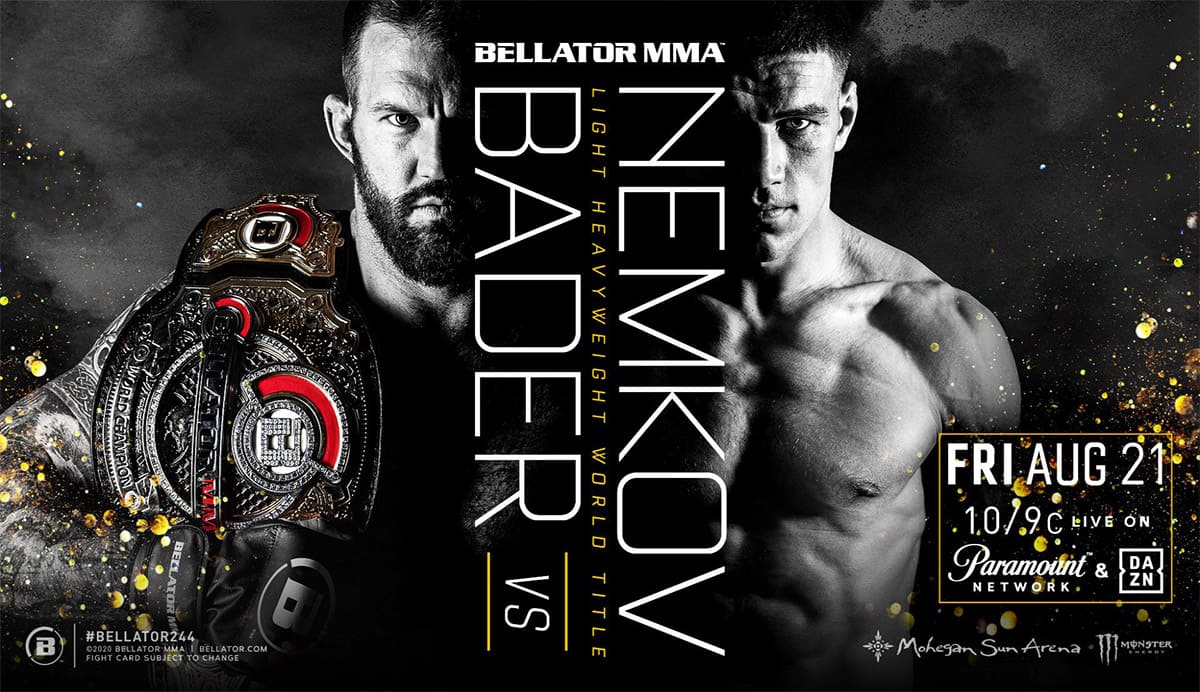 Bellator 244: Бейдер - Немков дата проведения, кард, участники и результаты