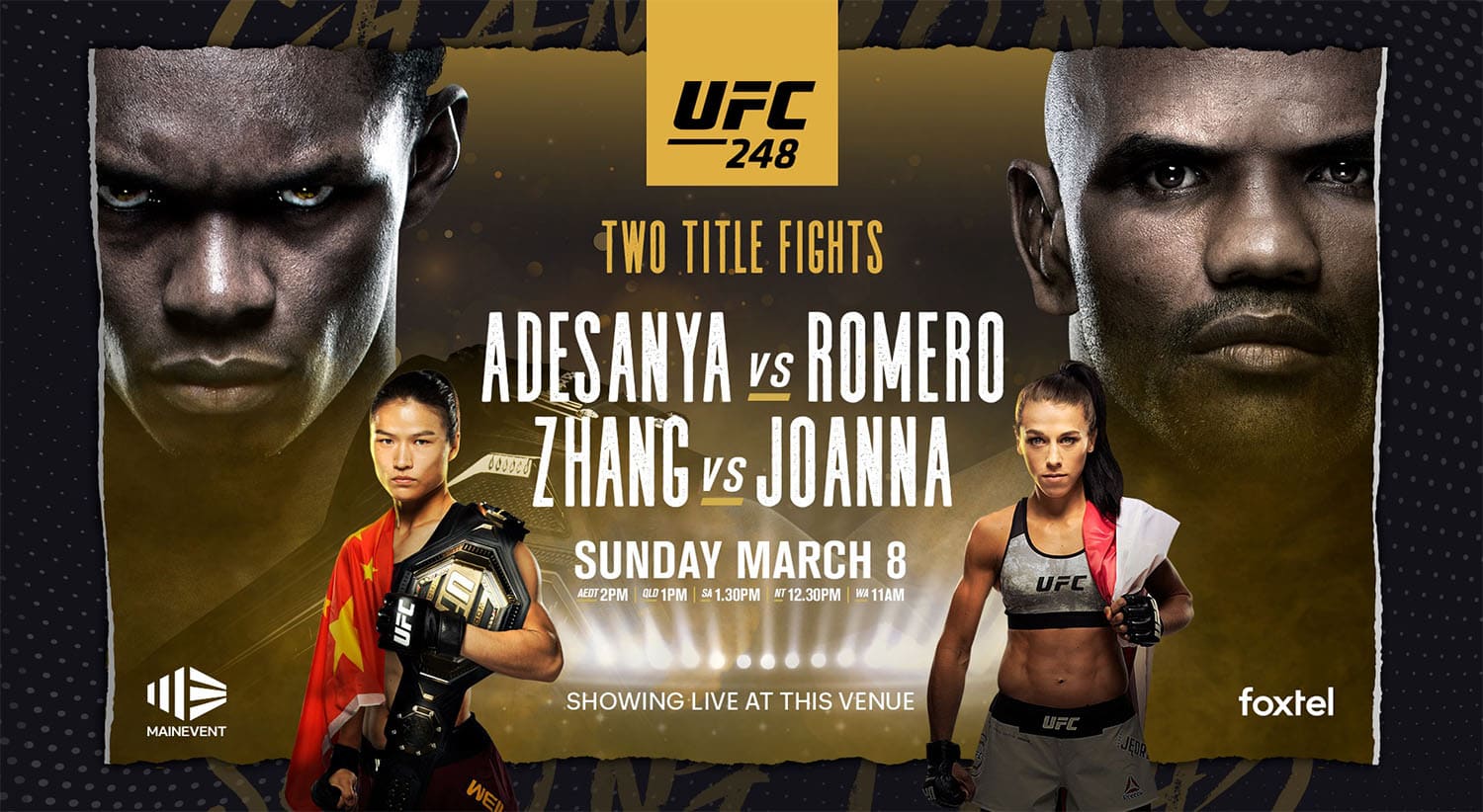UFC 248: Адесанья - Ромеро дата проведения, кард, участники и результаты