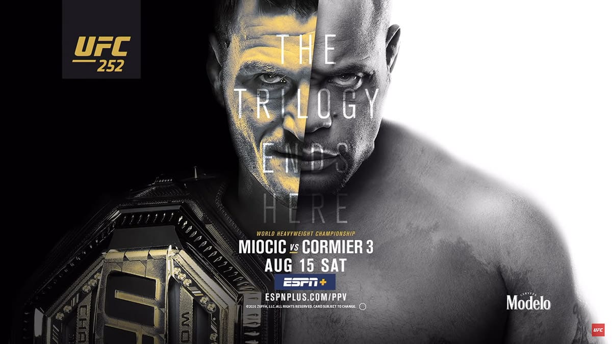 UFC 252: Миочич - Кормье 3 дата проведения, кард, участники и результаты