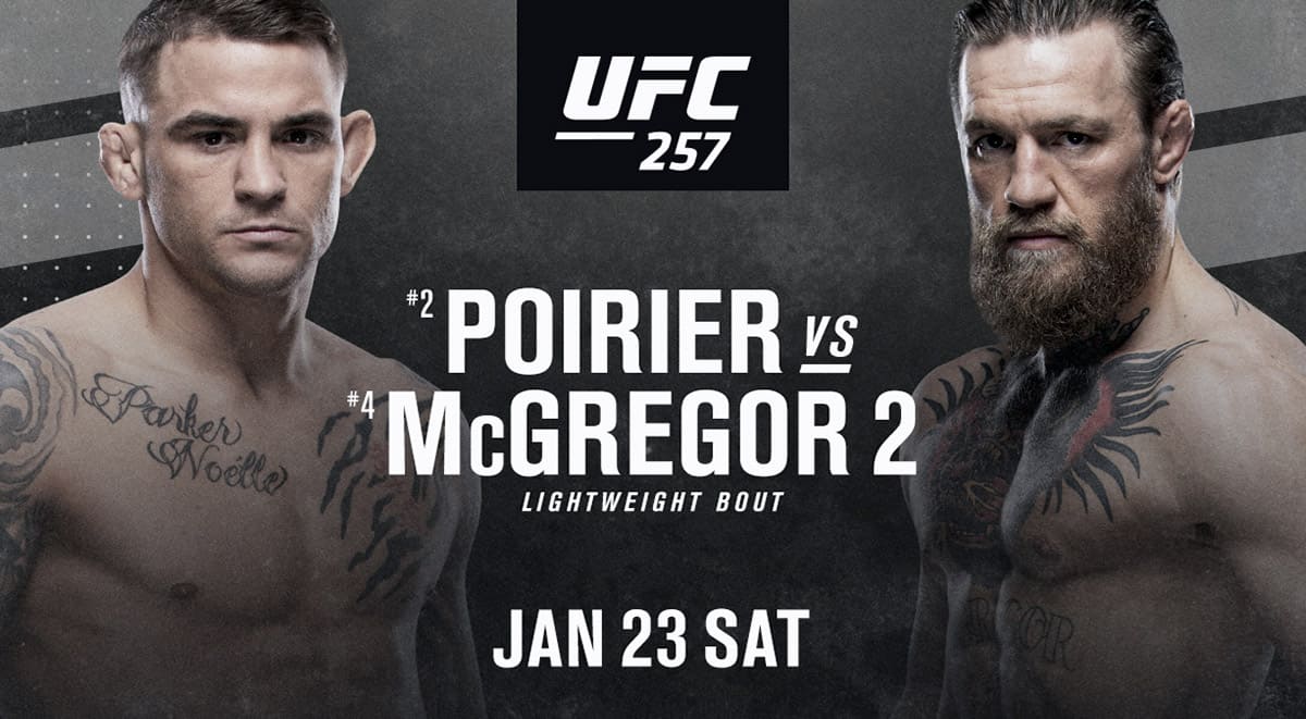 UFC 257: Порье - МакГрегор 2 дата проведения, кард, участники и результаты