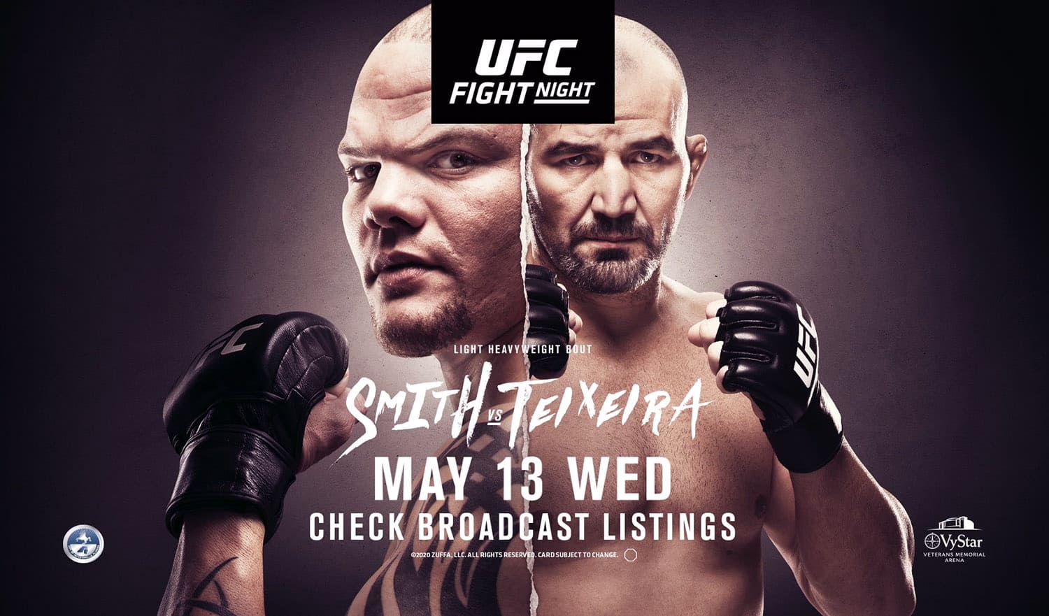 UFC Fight Night 171: Смит - Тейшейра дата проведения, кард, участники и результаты