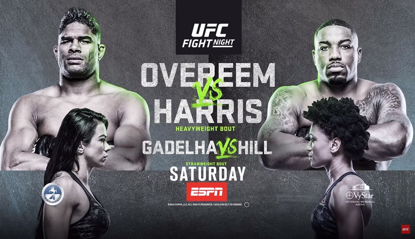 UFC on ESPN 8: Оверим - Харрис дата проведения, кард, участники и результаты