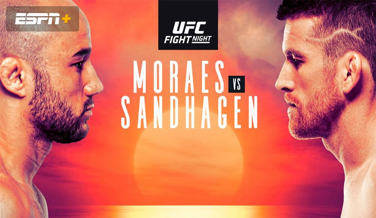 UFC Fight Night 179: Мораес - Сэндхаген дата проведения, кард, участники и результаты