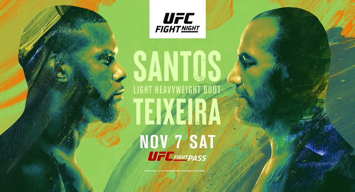 UFC on ESPN 17: Сантос - Тейшейра дата проведения, кард, участники и результаты