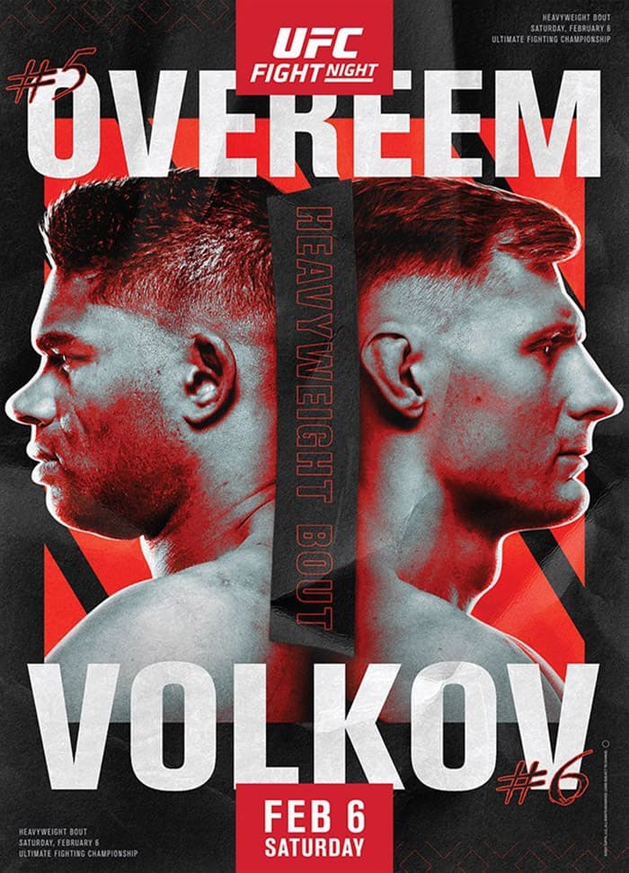 UFC Fight Night 184: Оверим - Волков дата проведения, кард, участники и результаты