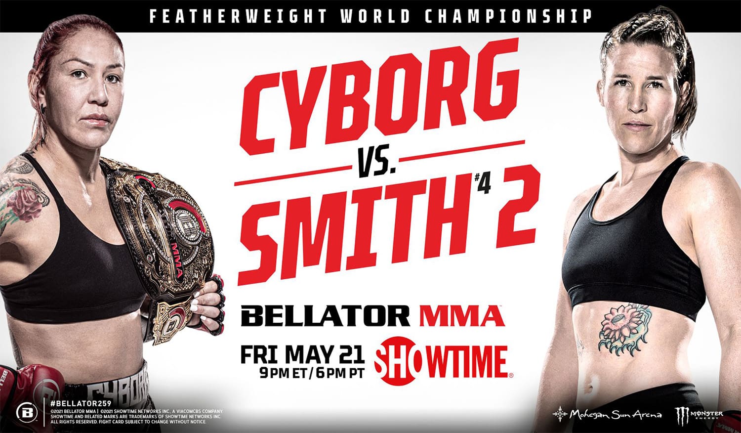 Bellator 259: Киборг - Смит 2 дата проведения, кард, участники и результаты
