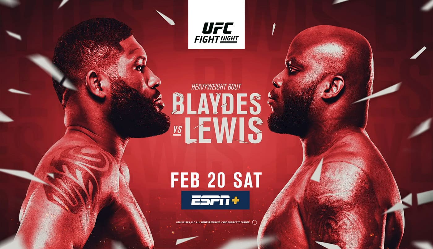 UFC Fight Night 185: Блэйдс - Льюис дата проведения, кард, участники и результаты