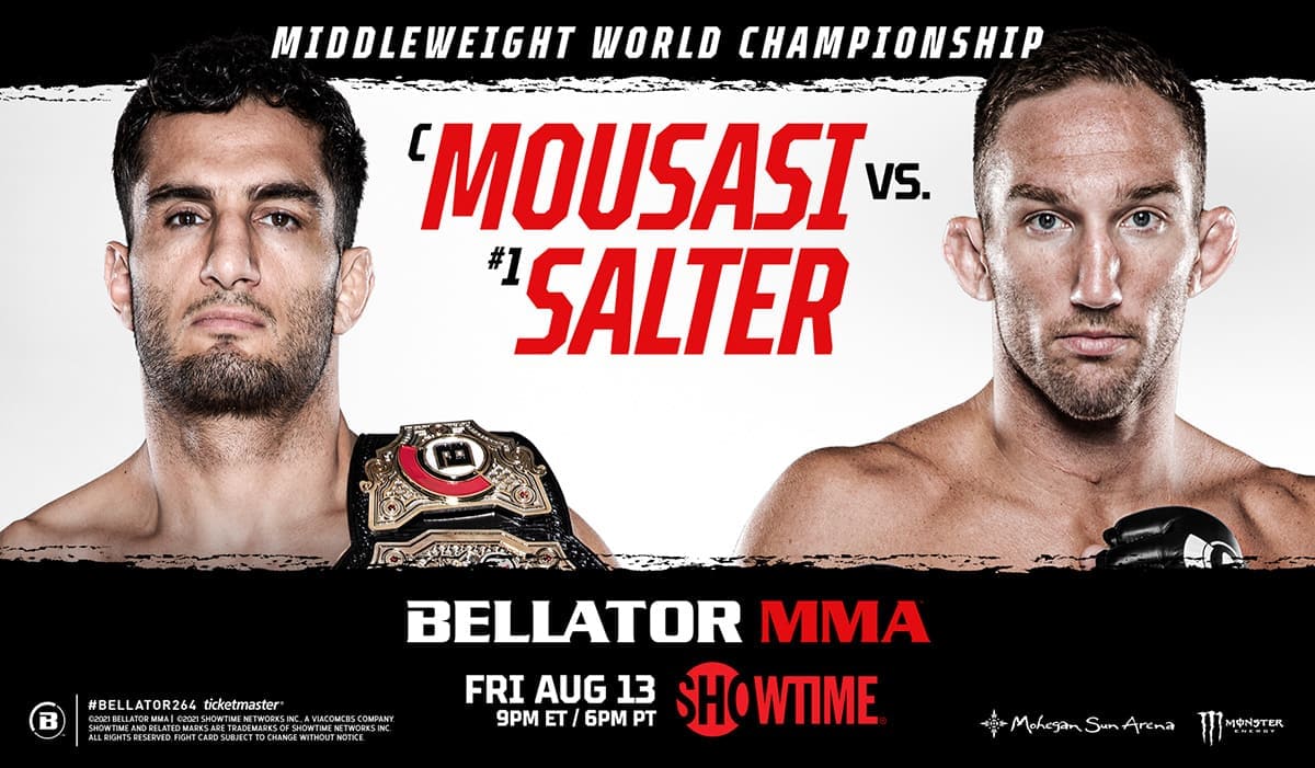 Bellator 264: Мусаси - Солтер дата проведения, кард, участники и результаты