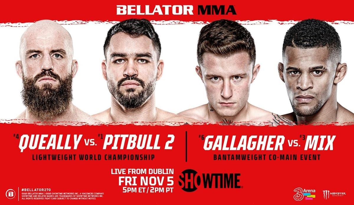 Bellator 270: Куилли - Питбуль 2 дата проведения, кард, участники и результаты