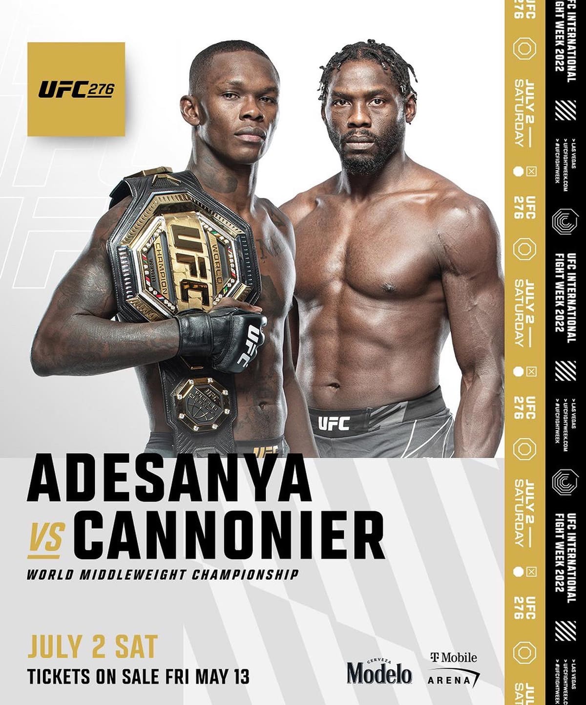 UFC 276: Адесанья - Каннонир дата проведения, кард, участники и результаты