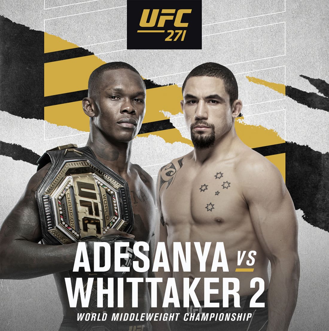 UFC 271: Адесанья - Уиттакер 2 дата проведения, кард, участники и результаты