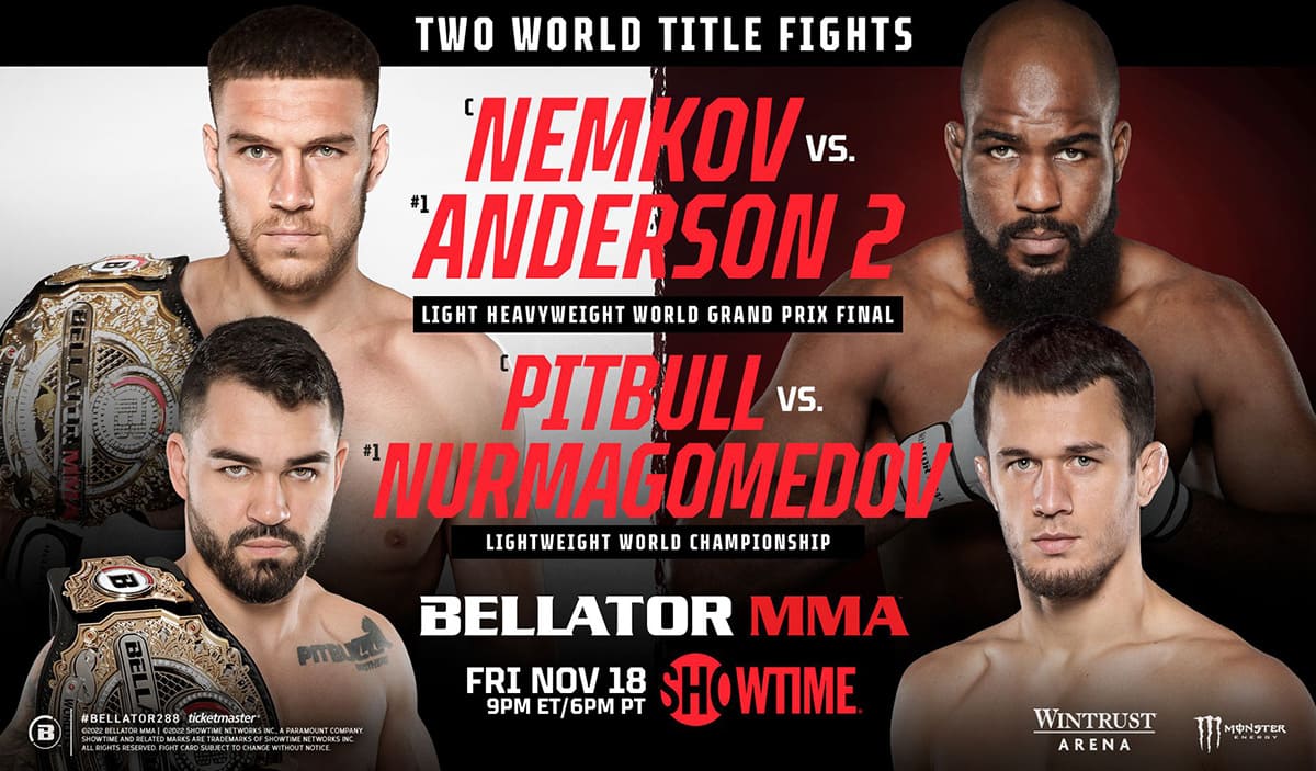 Bellator 288: Немков - Андерсон 2 дата проведения, кард, участники и результаты