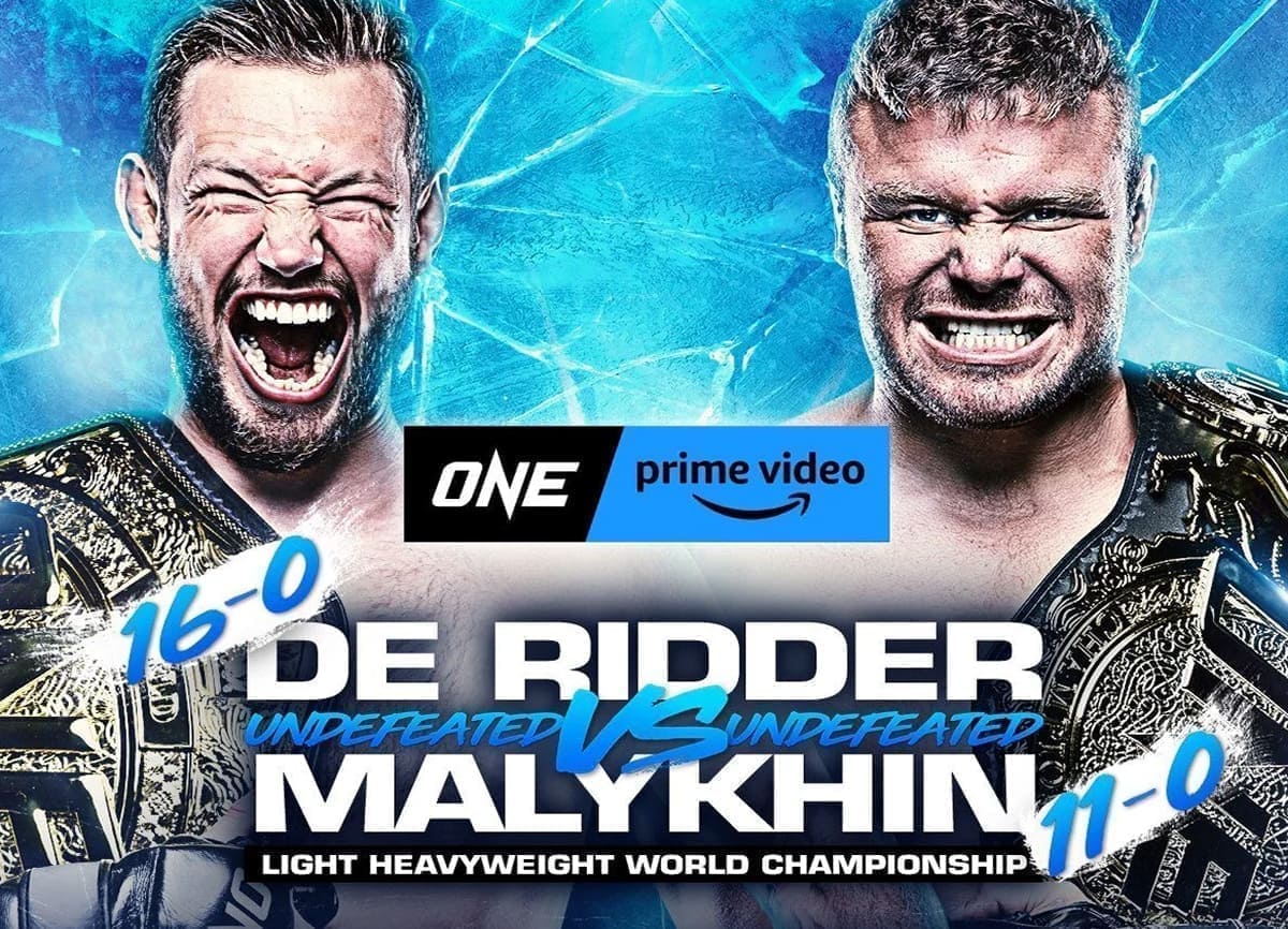 ONE on Prime Video 5: де Риддер - Малыхин дата проведения, кард, участники и результаты