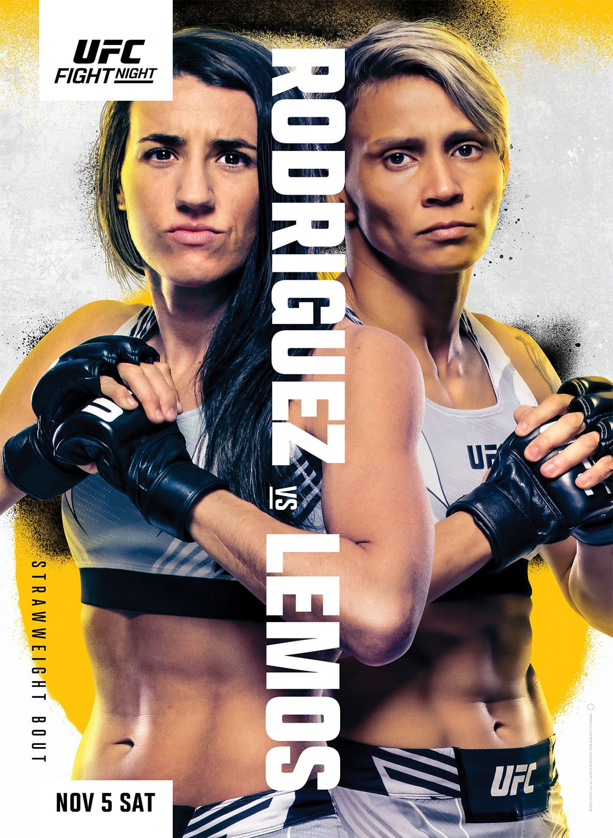 UFC Fight Night 214: Родригес - Лемос дата проведения, кард, участники и результаты