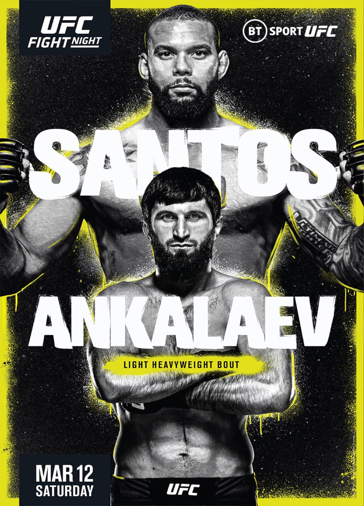 UFC Fight Night 203: Сантос - Анкалаев дата проведения, кард, участники и результаты