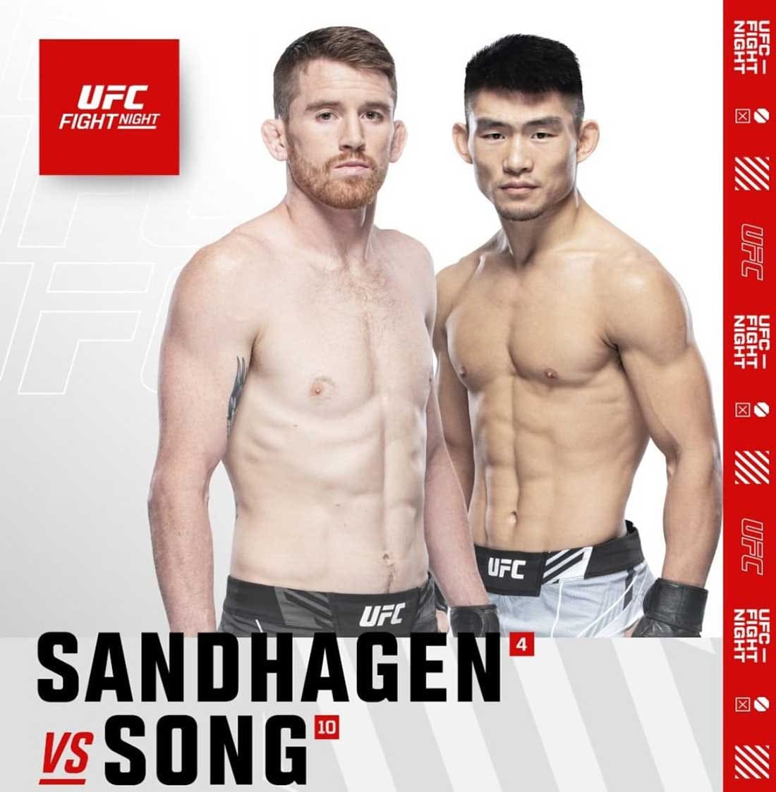 UFC Fight Night 210: Сэндхаген - Сонг дата проведения, кард, участники и результаты