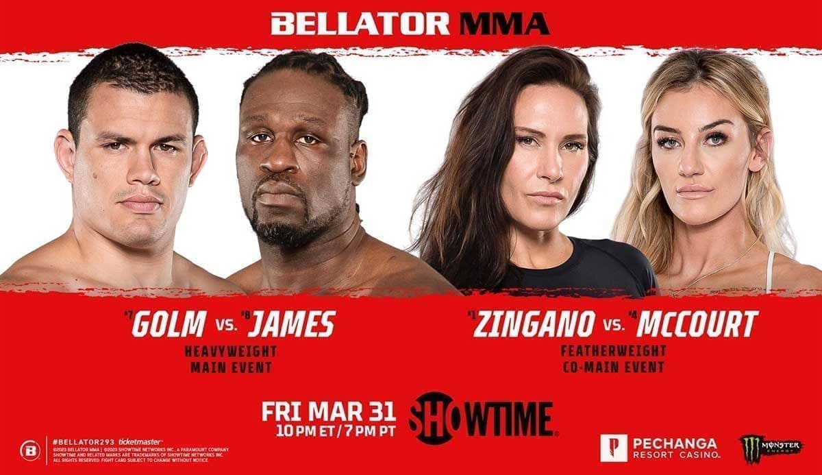 Bellator 293: Голм - Джеймс дата проведения, кард, участники и результаты