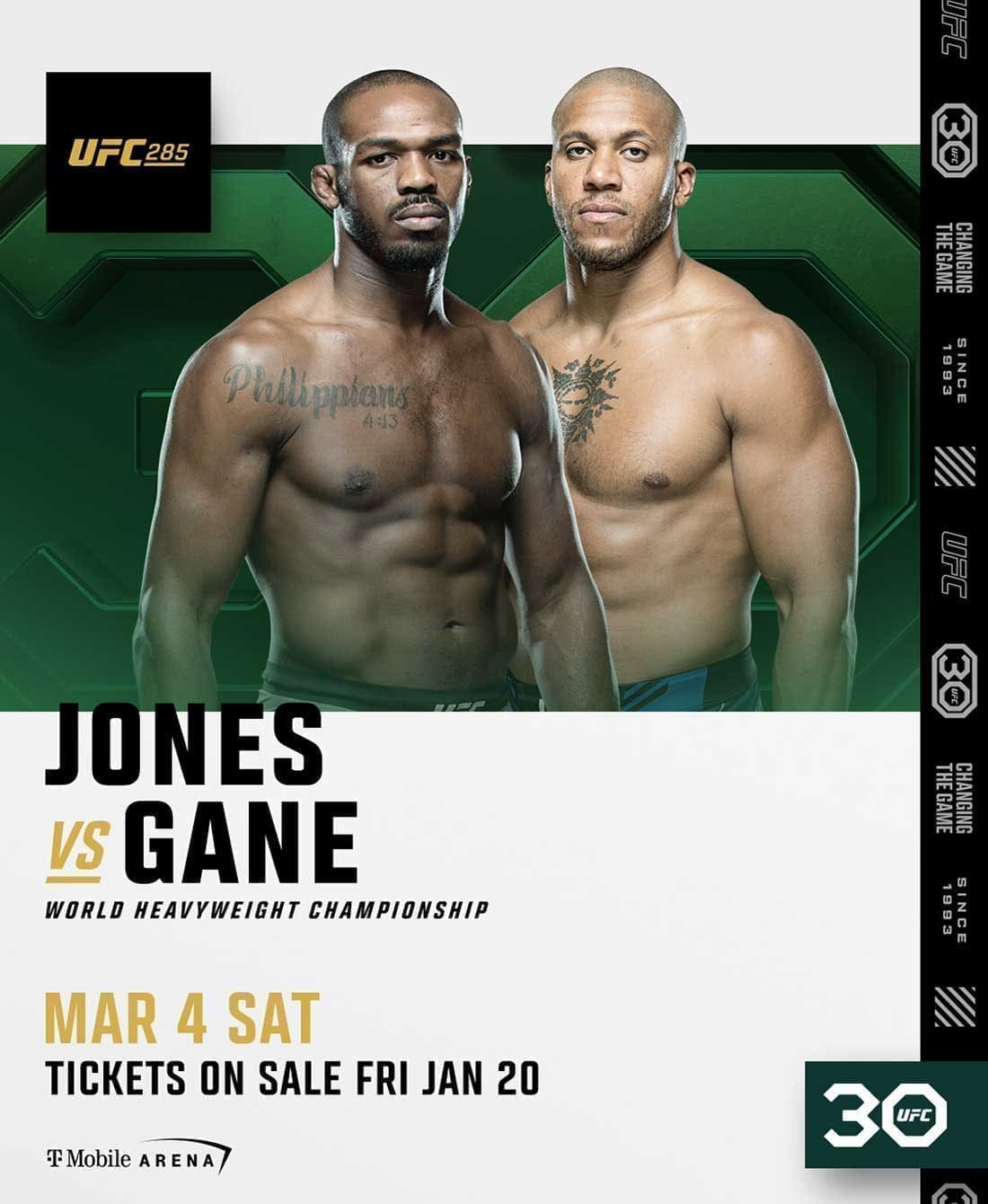 UFC 285: Джонс - Ган дата проведения, кард, участники и результаты