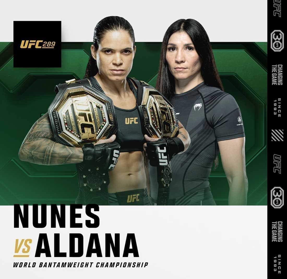 UFC 289: Нунес - Алдана дата проведения, кард, участники и результаты