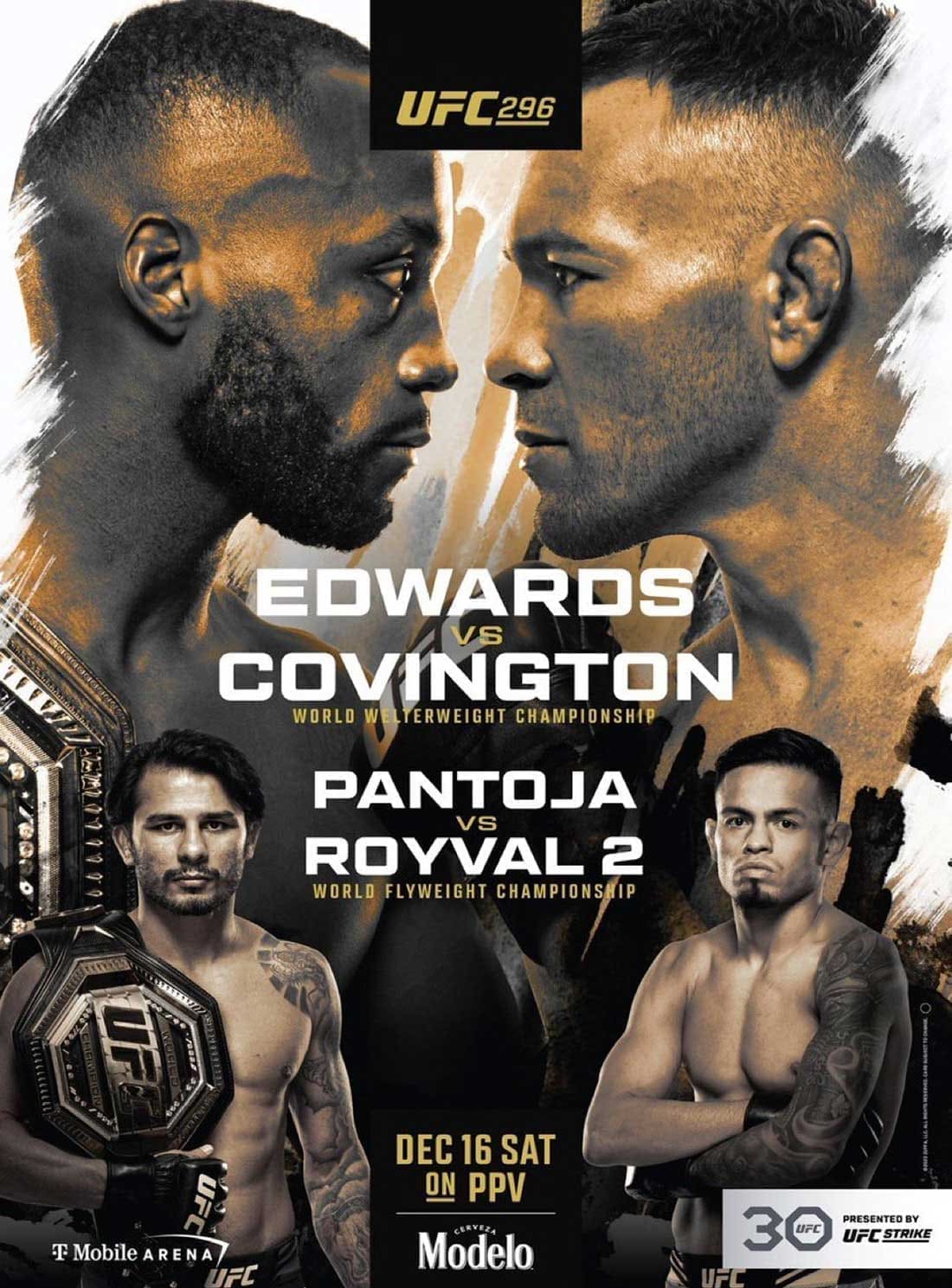 UFC 296: Эдвардс - Ковингтон дата проведения, кард, участники и результаты
