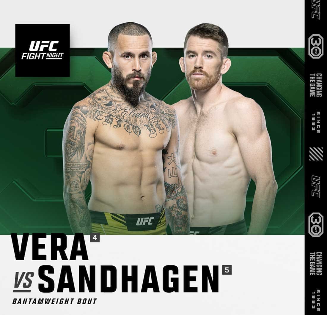 UFC on ESPN 43: Вера - Сэндхаген дата проведения, кард, участники и результаты