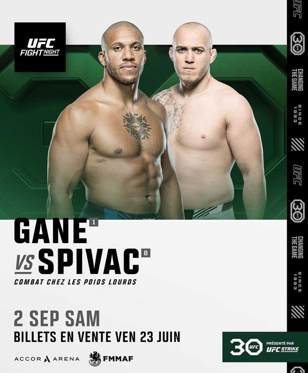 UFC Fight Night 226: Ган - Спивак дата проведения, кард, участники и результаты
